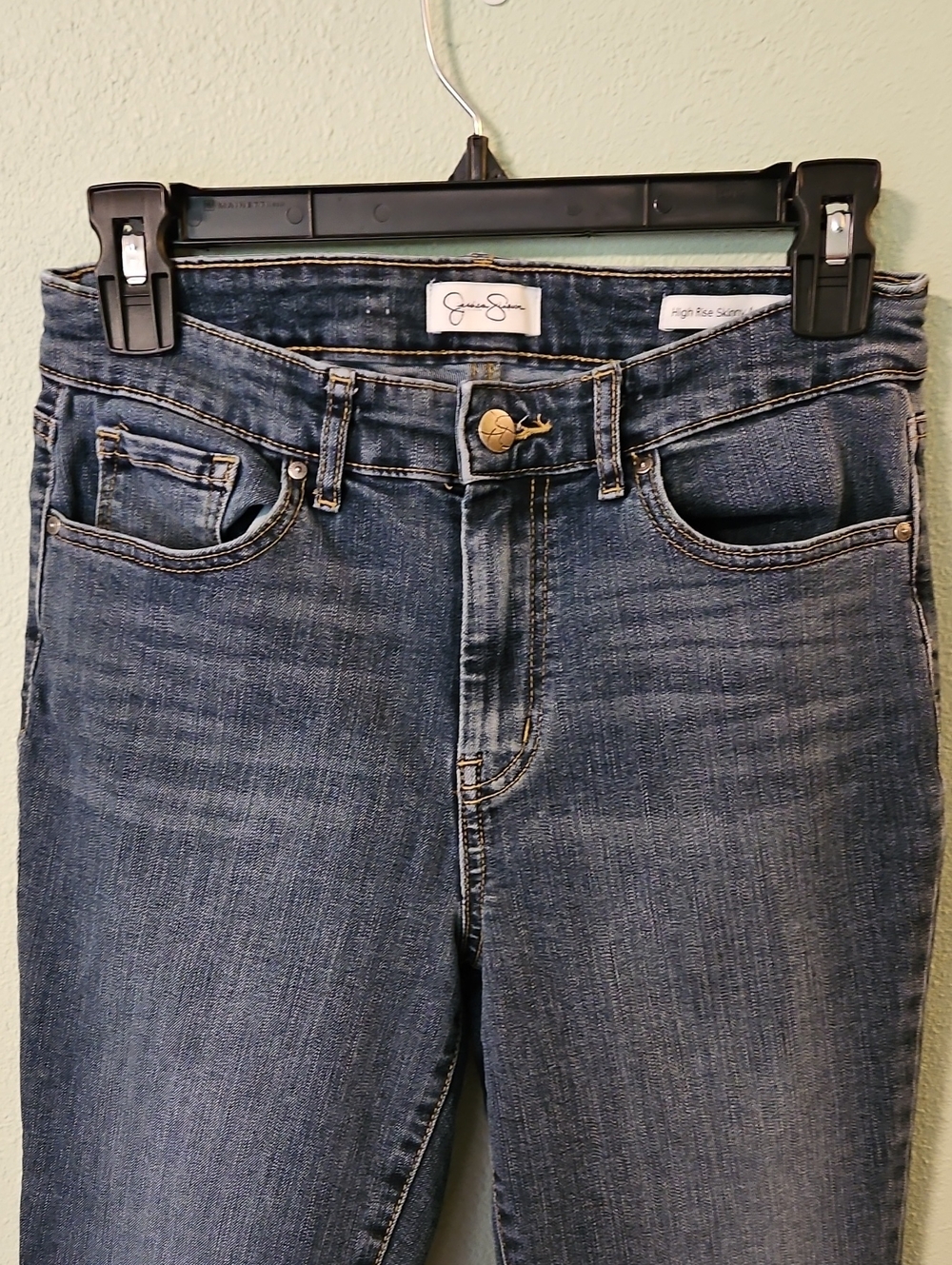 Jessica Simpson Dark Blue High-Rise Skinny Jeans